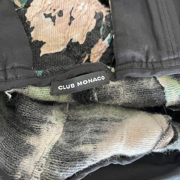 Club Monaco XS Black Floral Boned Corset Jumpsuit Elegant Party Look - Picture 6 of 12